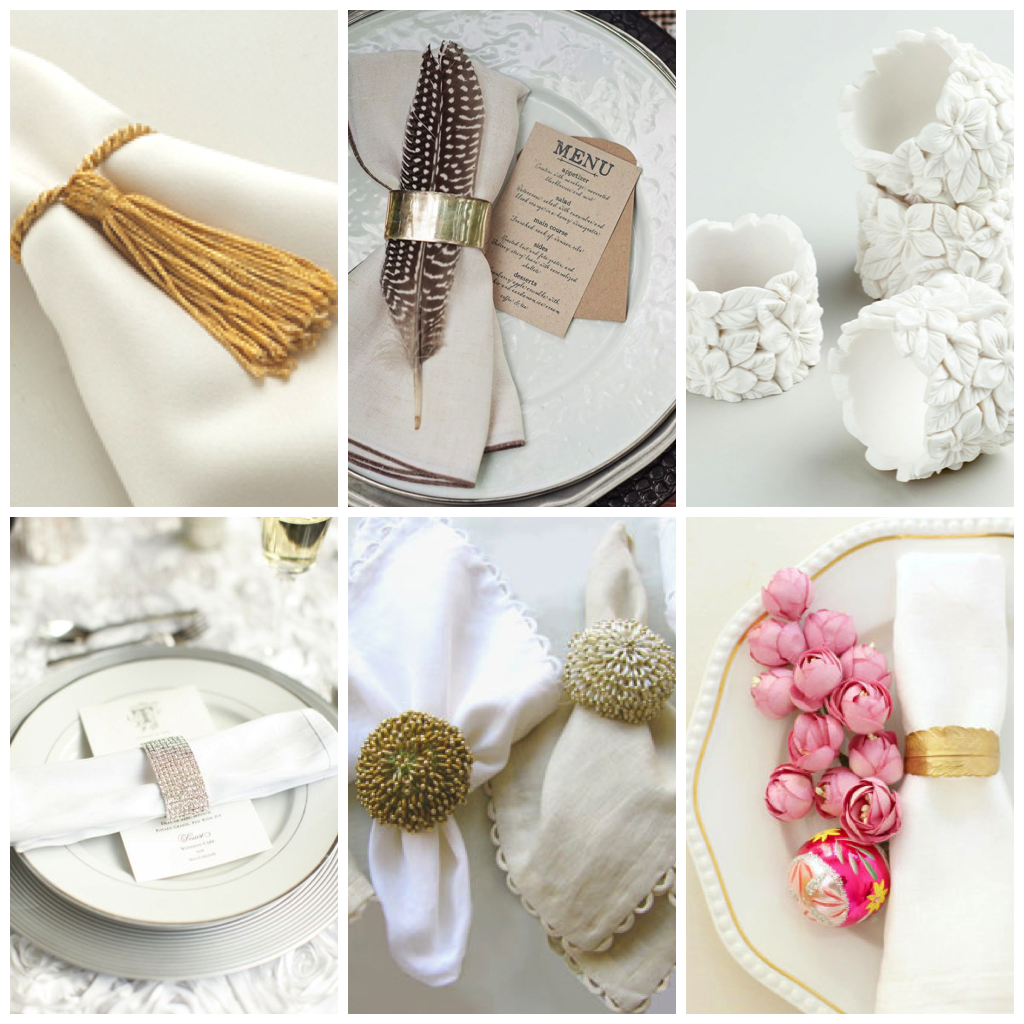 Napkin rings the definitive table embellishment Sposiamovi