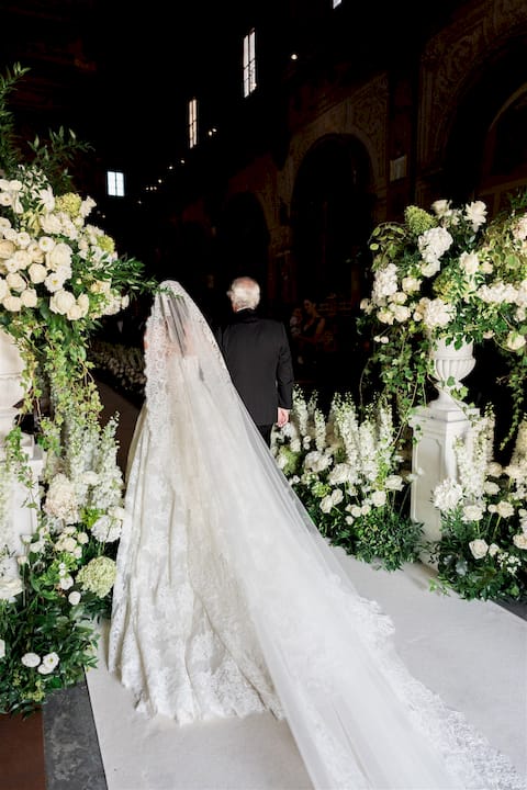 Infographic with luxury symbolic wedding steps